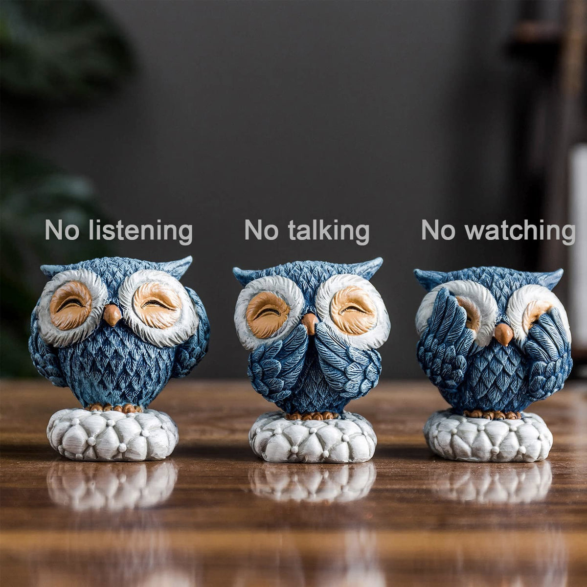 Buy Decor Set of 3 Wise Owls Online at Best Price | Tinyminymo