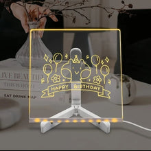 Load image into Gallery viewer, 3D Acrylic LED Desk Message Board - Tinyminymo