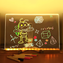 Load image into Gallery viewer, 3D Acrylic LED Desk Message Board - Tinyminymo