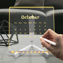 Load image into Gallery viewer, 3D Acrylic LED Desk Message Board - Tinyminymo