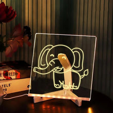 Load image into Gallery viewer, 3D Acrylic LED Desk Message Board - Tinyminymo