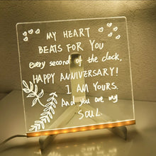 Load image into Gallery viewer, 3D Acrylic LED Desk Message Board - Tinyminymo
