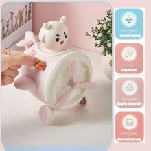 Load image into Gallery viewer, 3D Airplane Piggy Bank in Pink Color showcasing its best features - Tinyminymo