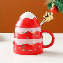 Load image into Gallery viewer, 3D Christmas Tree Mug with Star Spoon - Tinyminymo