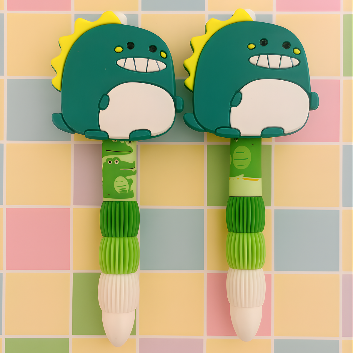Two Green Dinosaur Gel Pens - Tinyminymo