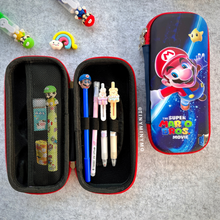 Load image into Gallery viewer, 3D Mario Smiggle Pouch with Stationery arranged inside - Tinyminymo