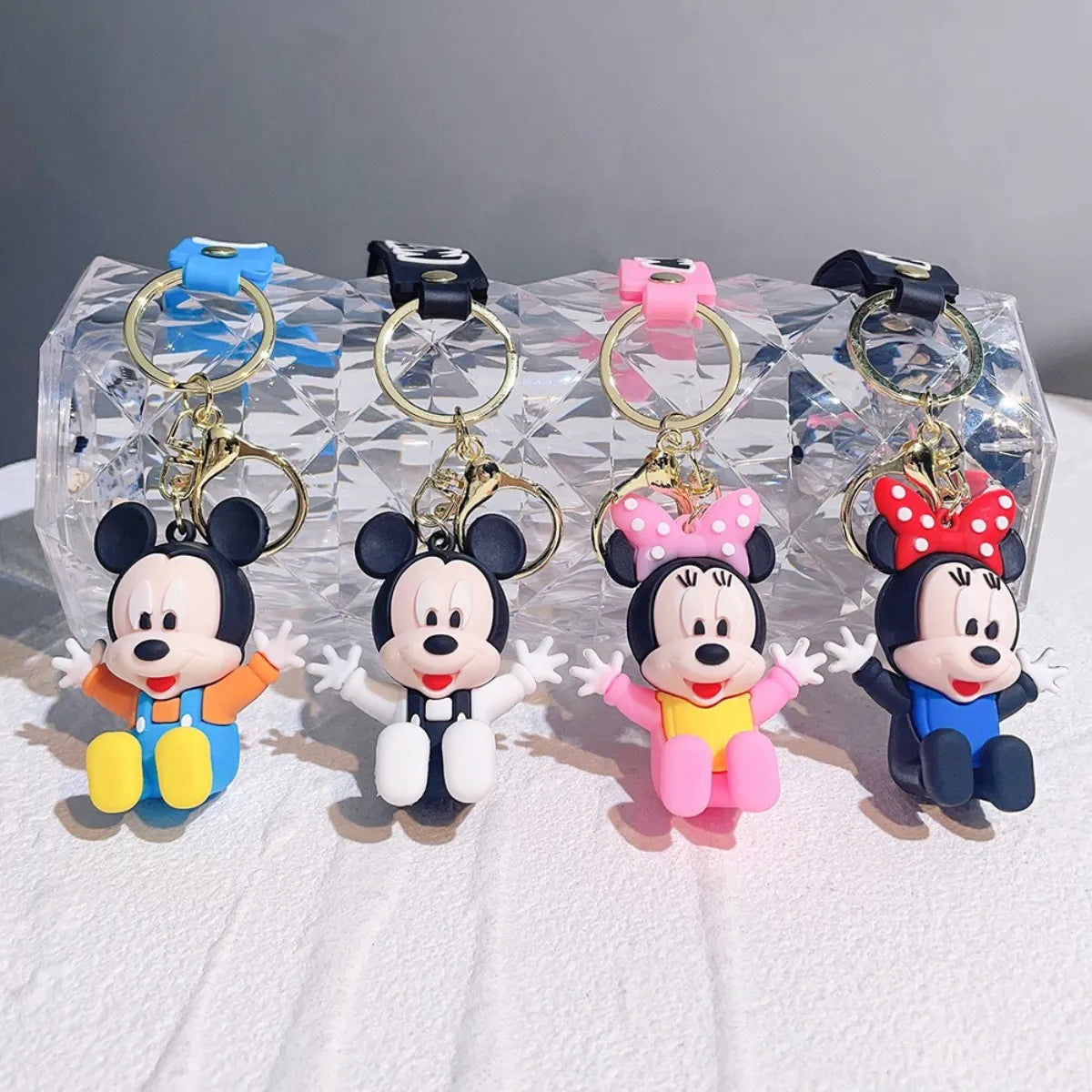 3D Mickey And Minnie Keychain
