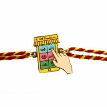 Load image into Gallery viewer, 4 AM Partner Metal Rakhi - Tinyminymo