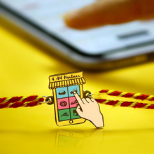 Load image into Gallery viewer, 4 AM Partner Metal Rakhi - Tinyminymo
