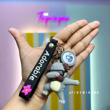 Load image into Gallery viewer, Adorable Dog and Unicorn Dab 3D Keychain - Tinyminymo