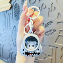 Load image into Gallery viewer, Grey Astro Animal Lightup Keychain - Tinyminymo