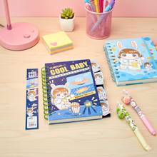 Load image into Gallery viewer, Astronaut Spiral Notebook, Dark Blue Color - Tinyminymo