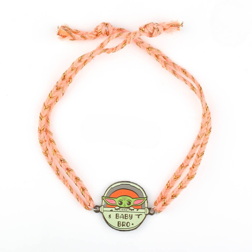 Baby Bro (Yoda) Metal Rakhi - Tinyminymo