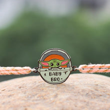 Load image into Gallery viewer, Baby Bro (Yoda) Metal Rakhi - Tinyminymo
