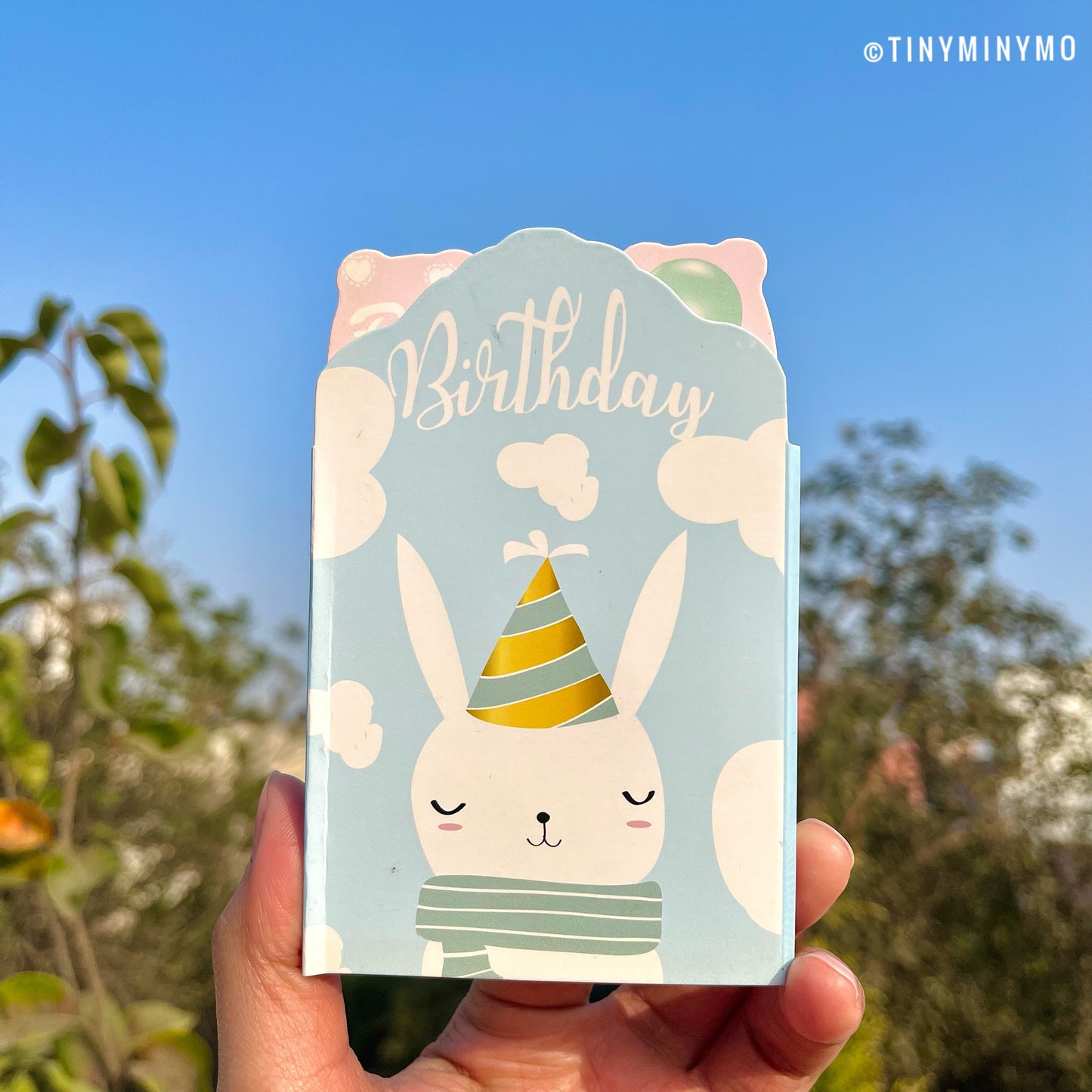 Baby Shower Bunny Foldable Sticky Notes - Tinyminymo