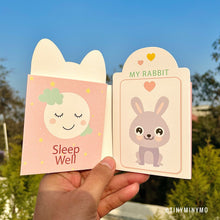 Load image into Gallery viewer, Baby Shower Bunny Foldable Sticky Notes - Tinyminymo