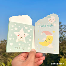 Load image into Gallery viewer, Baby Shower Bunny Foldable Sticky Notes - Tinyminymo