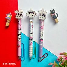 Load image into Gallery viewer, Black Bow Bunny Kawaii Gel Pen -Tinyminymo