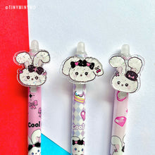 Load image into Gallery viewer, Black Bow Bunny Kawaii Gel Pen -Tinyminymo