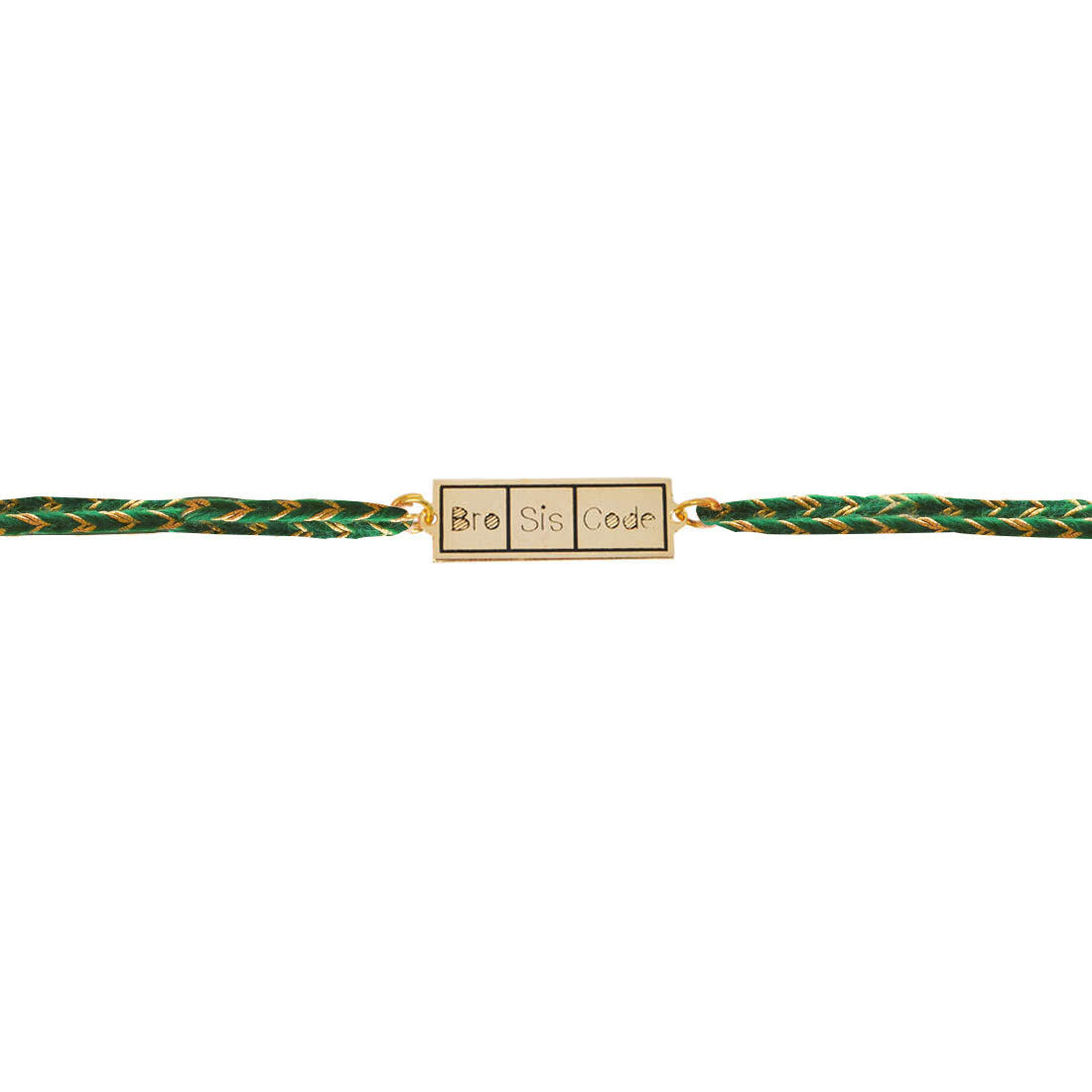Bro Sis Code Metal Rakhi - Tinyminymo