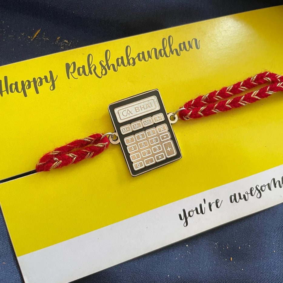 CA Bhai Metal Rakhi - Tinyminymo