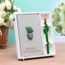 Load image into Gallery viewer, Cactus-themed Stationery Set with Pen and Diary - Tinyminymo