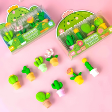 Load image into Gallery viewer, Cactus Eraser Set - TInyminymo