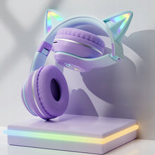 Load image into Gallery viewer, Cat Headset with LED for Girls - Tinyminymo