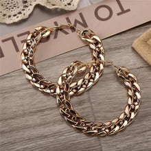 Load image into Gallery viewer, Chain Look Hoop Earring - Tinyminymo