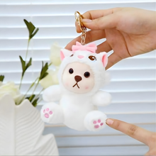 Load image into Gallery viewer, White Marie Plush Keychain - Tinyminymo
