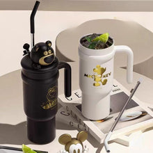 Load image into Gallery viewer, Black Tumbler with Lotso Design and White Tumbler with Mickey Mouse Design - Tinyminymo