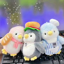 Load image into Gallery viewer, Three Plush Penguin Keychains - Tinyminymo