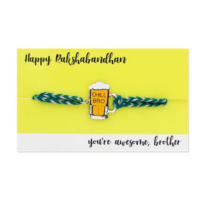 Chill Bro Metal Rakhi - Tinyminymo