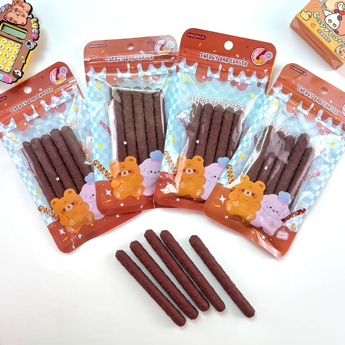 Chocolate Stick Eraser Set - Tinyminymo