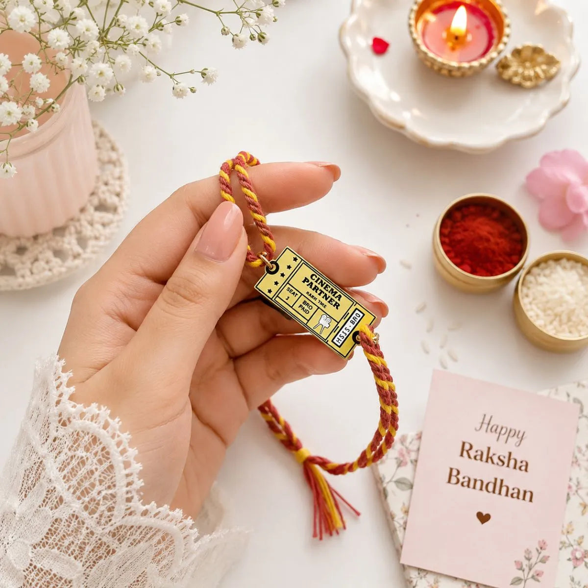Cinema Partner Metal Rakhi for Brother - Tinyminymo
