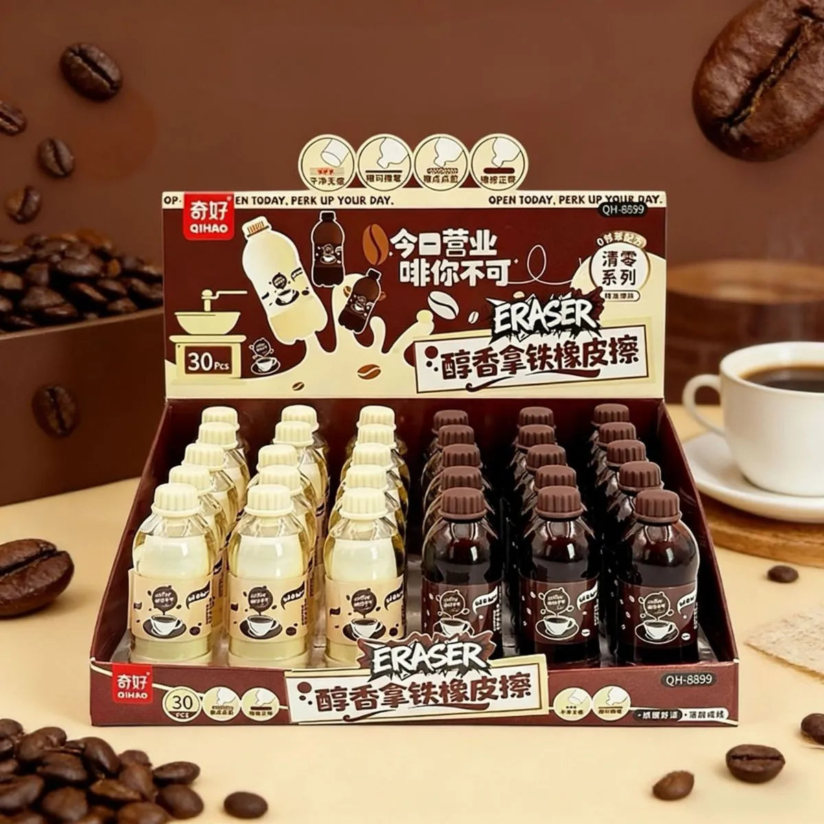Display Box of Coffee Erasers - Tinyminymo