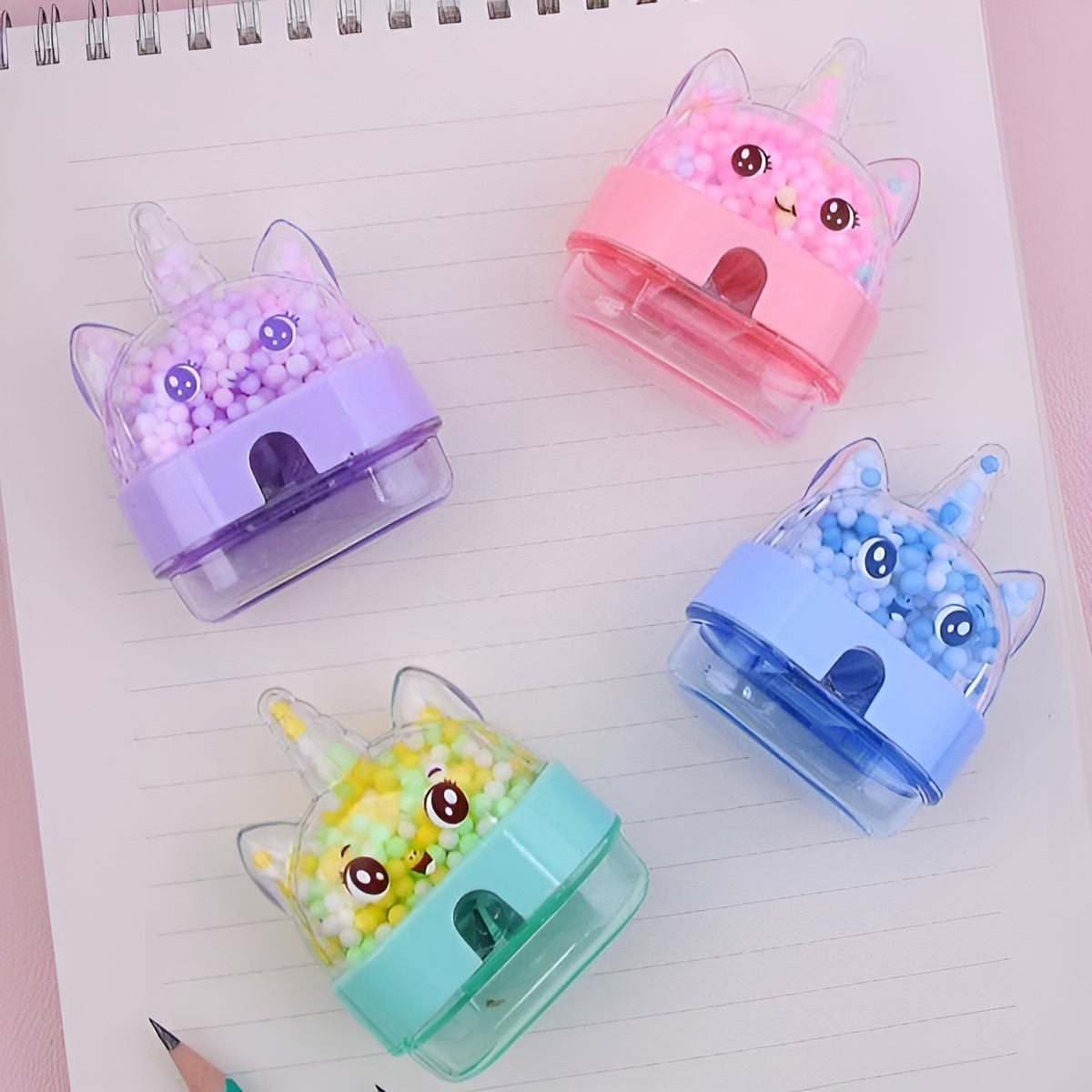 Confetti Unicorn Pencil Sharpener - Tinyminymo