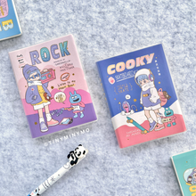 Load image into Gallery viewer, Two Cool Boy Pocket Diary on a Textured Surface - Tinyminymo