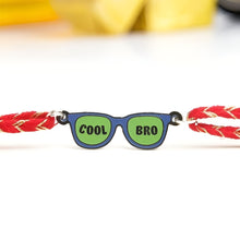 Load image into Gallery viewer, Cool Bro Glasses Metal Rakhi - Tinyminymo