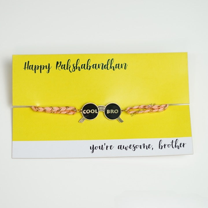 Cool Bro Sunglass Metal Rakhi - Tinyminymo