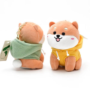  Cool Dog in a Hoodie Plush Keychain - Tinyminymo