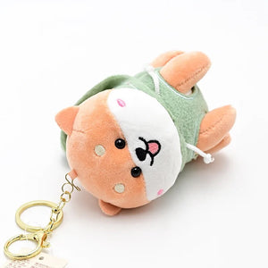 Cool Dog in a Hoodie Plush Keychain - Tinyminymo