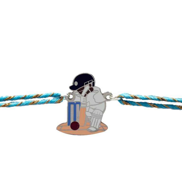 Cricket Lover Metal Rakhi - Tinyminymo