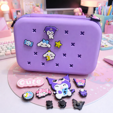 Load image into Gallery viewer, Purple Kuromi Crocs Smiggle Pouch - Tinyminymo