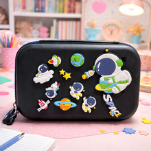 Load image into Gallery viewer, Black Astronaut Crocs Smiggle Pouch - Tinyminymo