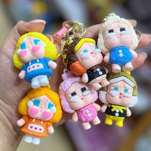 Load image into Gallery viewer, All Six Designs of Cry Baby Keychain - Tinyminymo