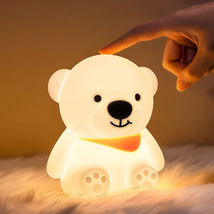Cute Bear Silicone Night Light - Tinyminymo