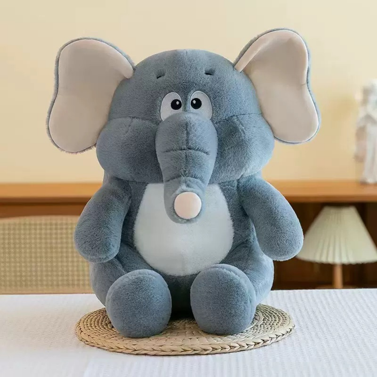 Plush Elephant Toy in Grey Color - Tinyminymo