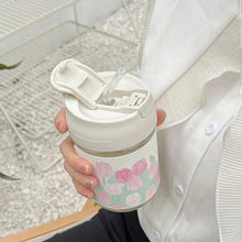Load image into Gallery viewer, Cute Flower 2 in 1 Tumbler - Tinyminymo