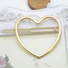 Load image into Gallery viewer, Gold Heart Hair Pin - Tinyminymo
